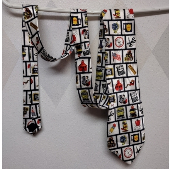Steven Harris handmade school theme necktie - Picture 8 of 11